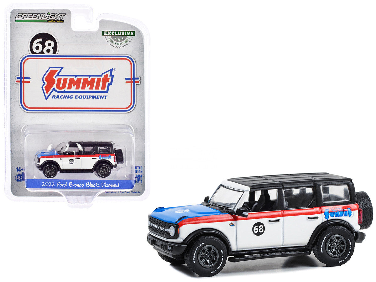 GreenLight 1:64 2022 Ford Bronco Black Diamond - Summit Racing #68 30447