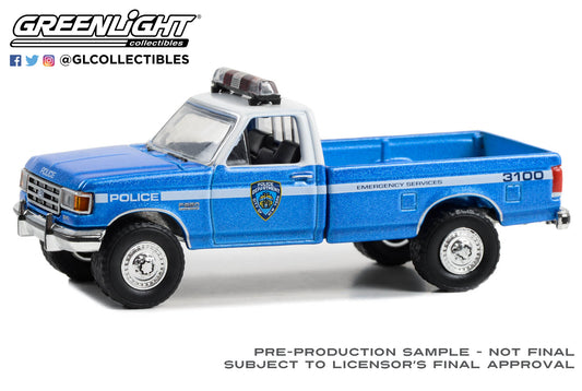 GreenLight 1:64 1991 Ford F-250 - New York City Police Dept (NYPD) Emergency Services 30462