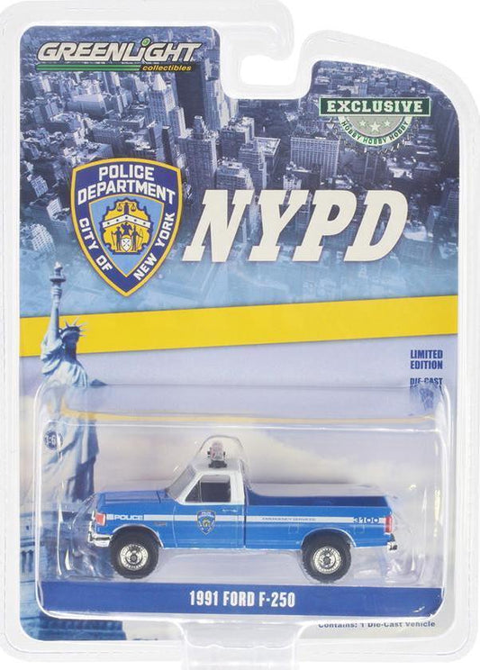 GreenLight 1:64 1991 Ford F-250 - New York City Police Dept (NYPD) Emergency Services 30462