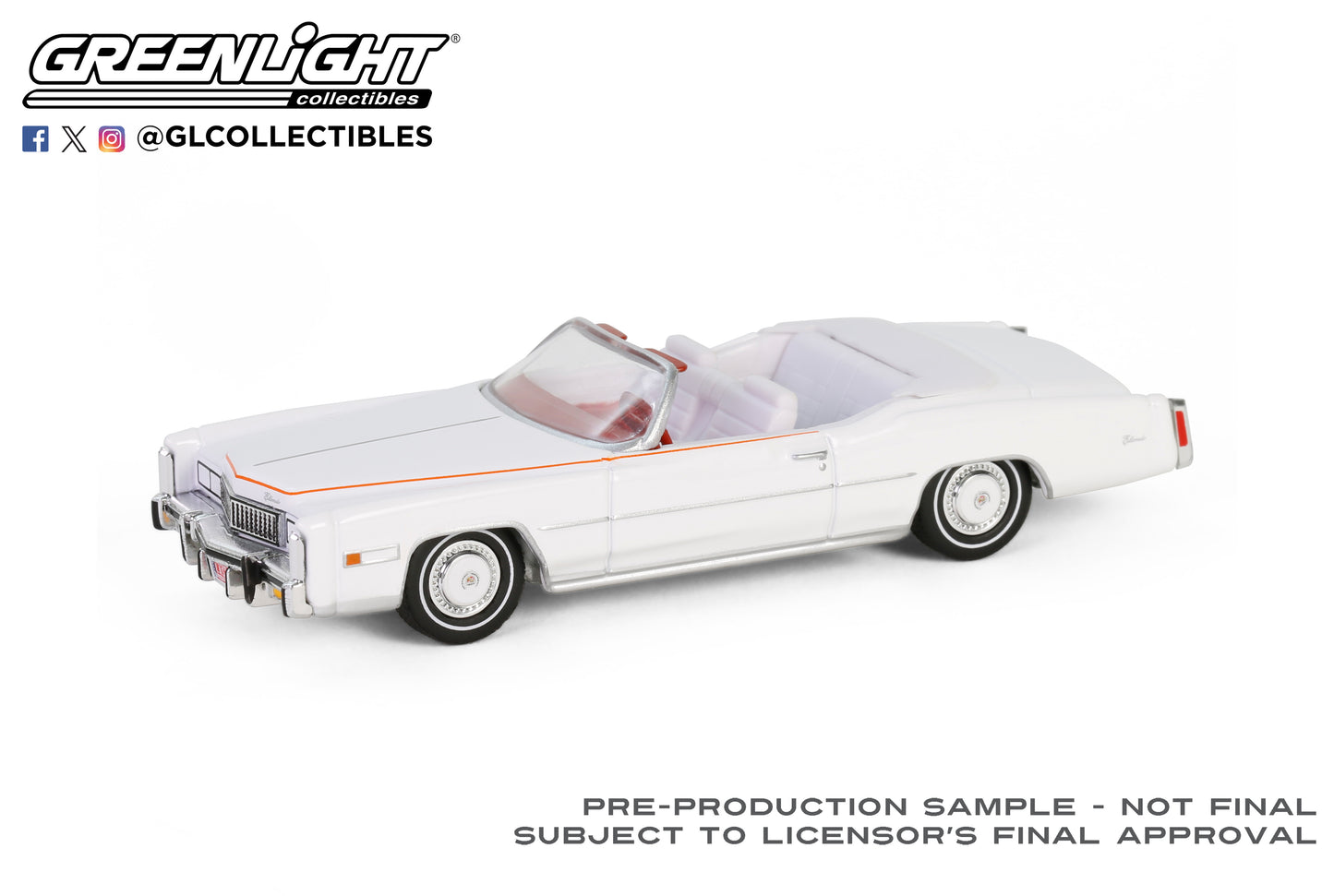 GreenLight 1:64 1976 Cadillac Eldorado Convertible - The End of an Era 1916-1976 Last Cadillac Eldorado Convertible (1 of 200 Produced) (Hobby Exclusive) 30473