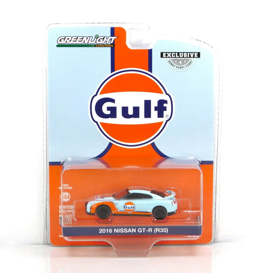 GreenLight 1:64 2016 Nissan GT-R (R35) - Gulf Oil 30477