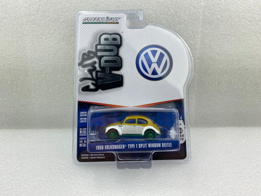 GreenLight Green Machine 1:64 Club Vee-Dub Series 17 - 1950 Volkswagen Type 1 Split Window Beetle - Hurst Performance 36080-A