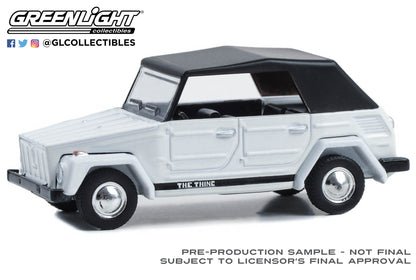 GreenLight 1:64 Club Vee-Dub Series 18 - 1973 Volkswagen Thing (Type 181) - White with Black Soft Top 36090-D