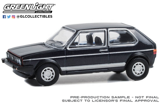 GreenLight 1:64 Club Vee-Dub Series 18 - 1983 Volkswagen Golf GTi Mk1 Campaign Edition - Helios Blue Metallic 36090-F