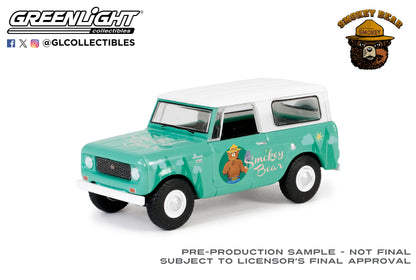 GreenLight 1:64 Smokey Bear Series 3 - 1961 Harvester Scout - Remember, Only You Can Prevent Wildfires! 38060-B
