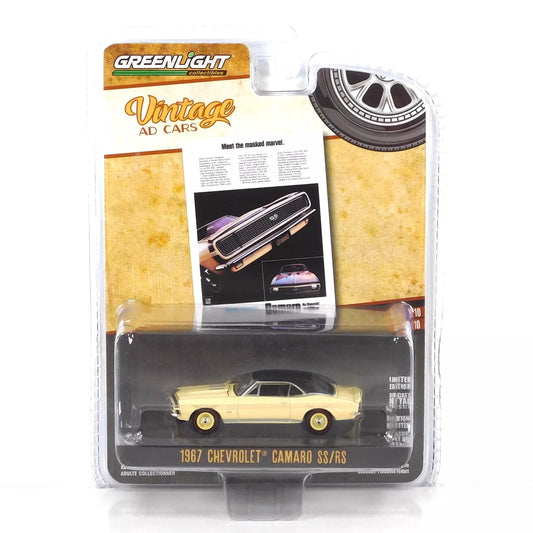 GreenLight 1:64 Vintage Ad Cars Series 10 - 1967 Chevrolet Camaro SS/RS 39140-C