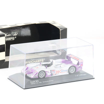Minichamps 1:43 Audi R8 Biela/Kaffer/Mcnish Winner Audi Sport Uk Team Veloqx #28 12H Sebring 2004 400041328