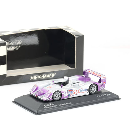 Minichamps 1:43 Audi R8 Biela/Kaffer/Mcnish Winner Audi Sport Uk Team Veloqx #28 12H Sebring 2004 400041328