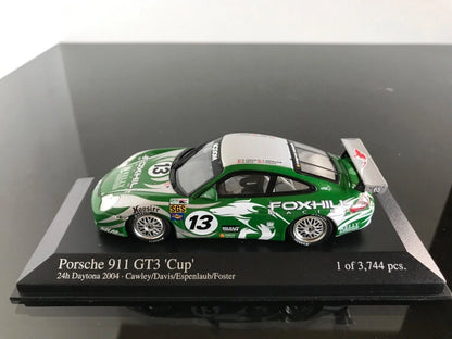 Minichamps 1:43 Porsche 911 GT3 Cawley/Davis/Espenlaub/Foster #13 Team Foxhill Racing 24H Daytona 2004 400046213