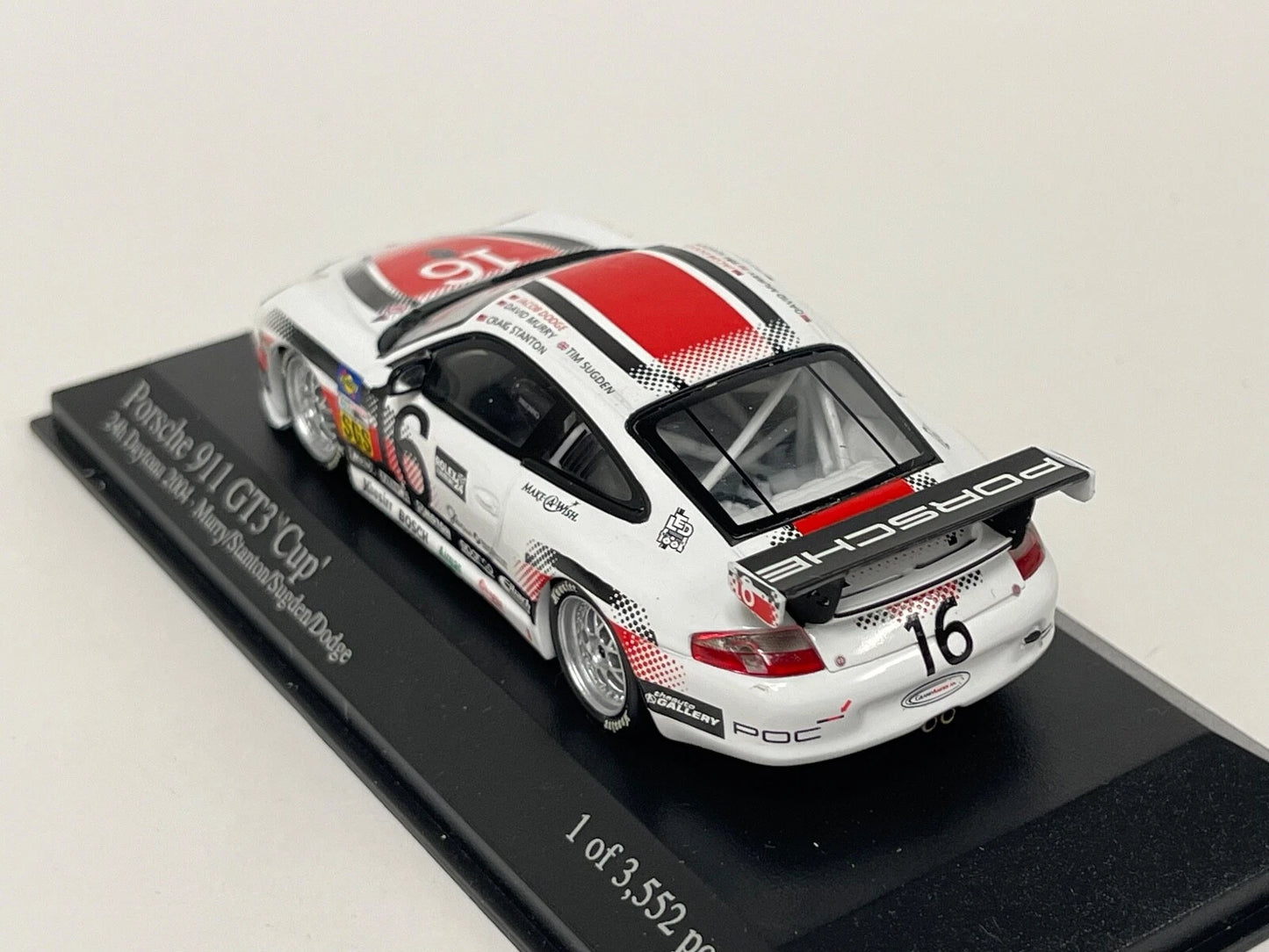 Minichamps 1:43 Porsche 911 GT3 Cup Murry/Stanton/Sugden/Dodge Team AASCO Performance #16 24H Daytona 2004 400046216