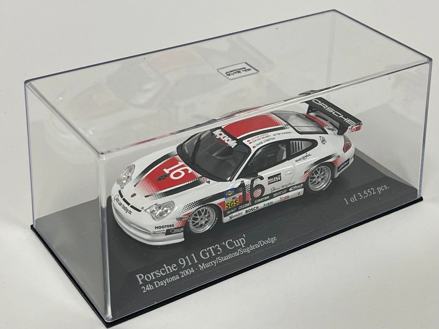 Minichamps 1:43 Porsche 911 GT3 Cup Murry/Stanton/Sugden/Dodge Team AASCO Performance #16 24H Daytona 2004 400046216