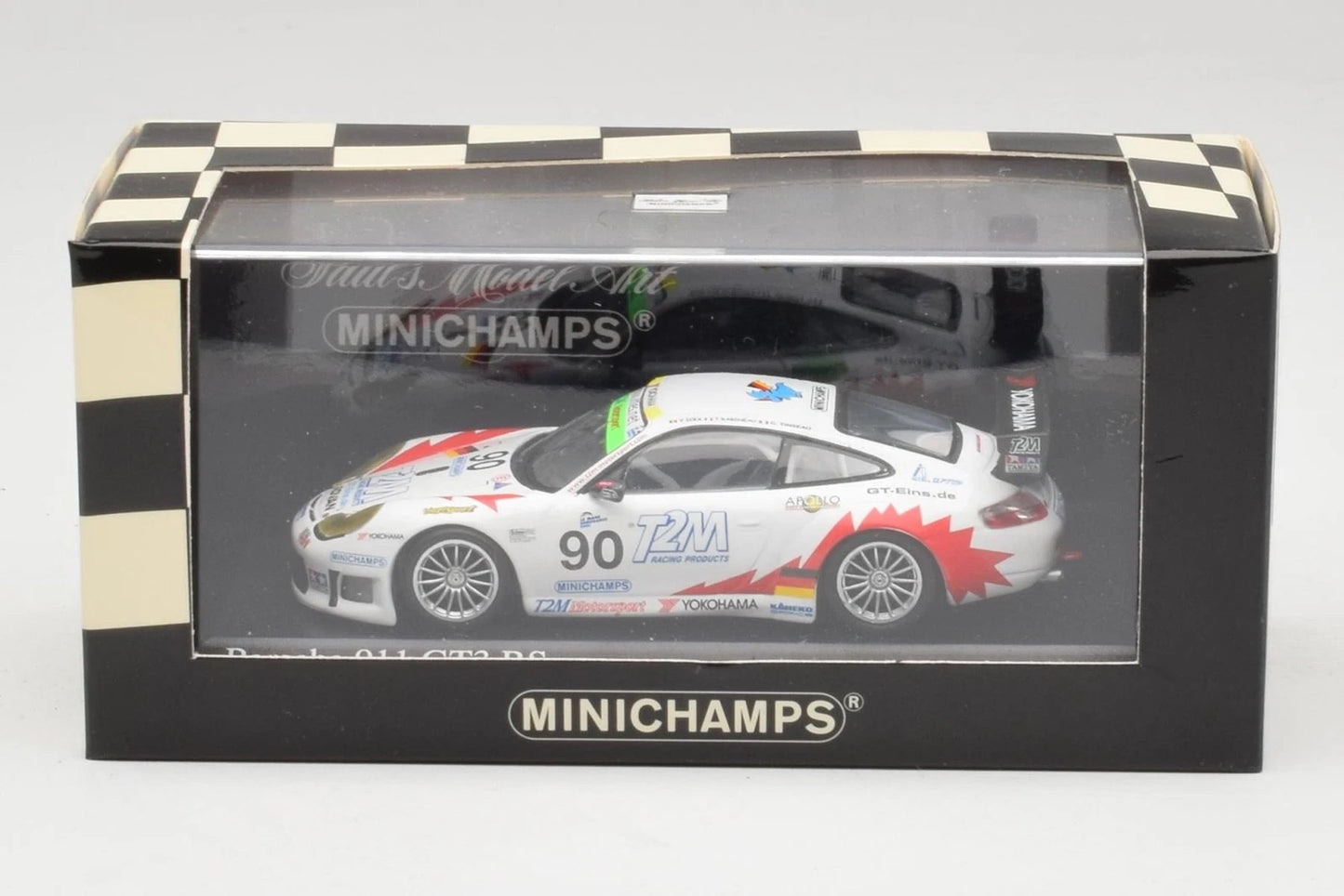 Minichamps 1:43 Porsche 911 GT3-RS – Ickx/Rabineau/Tinseau Team T2M Motorsport #90 1000 KM SPA 2004 400046980