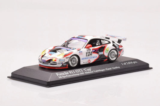 Minichamps 1:43 Porsche 911 GT3 Vanbellingen / Fumald / Geoffroy Class Winner #124 Team Muhlner Motorsport 24h SPA 2005 400056224