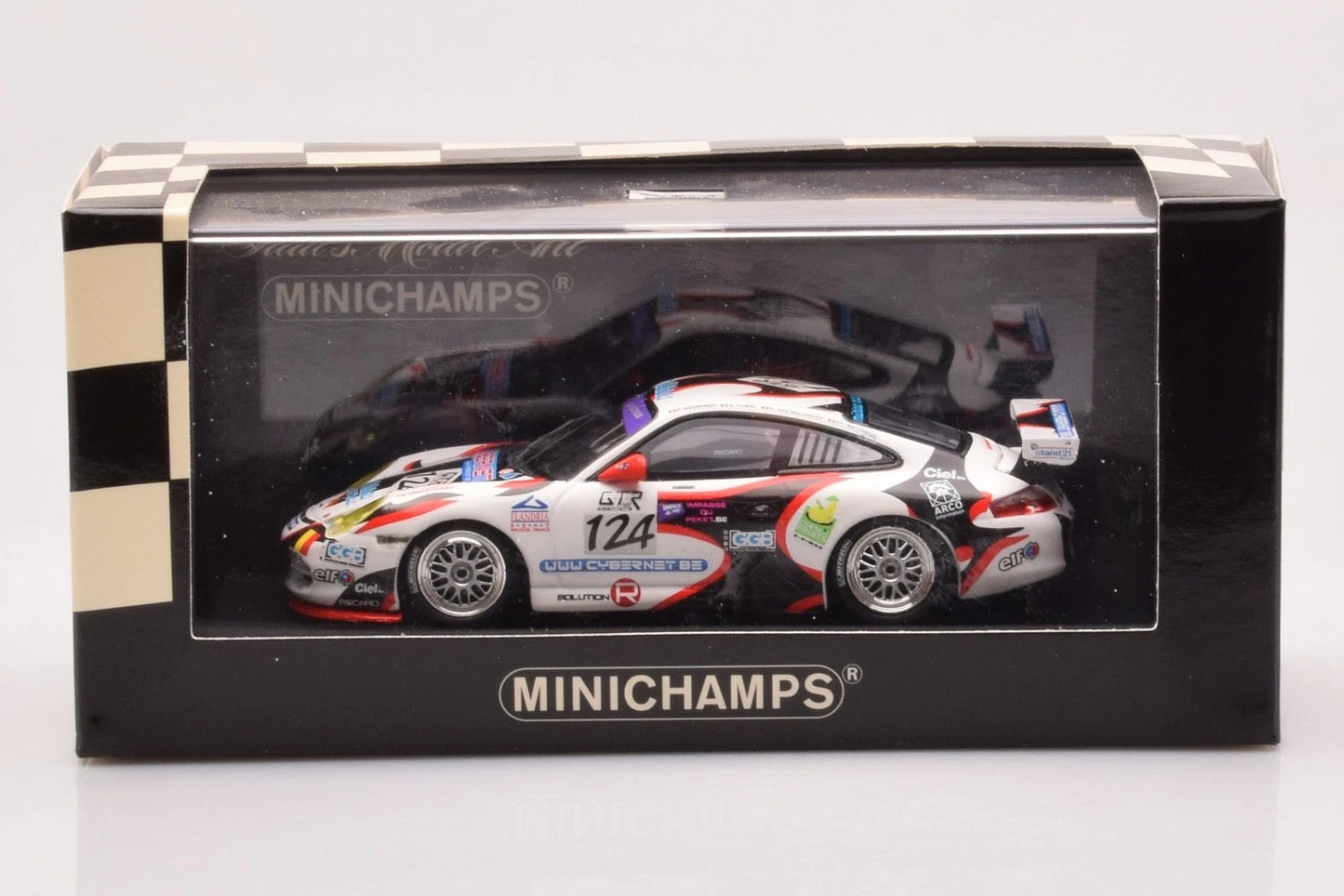 Minichamps 1:43 Porsche 911 GT3 Vanbellingen / Fumald / Geoffroy Class Winner #124 Team Muhlner Motorsport 24h SPA 2005 400056224