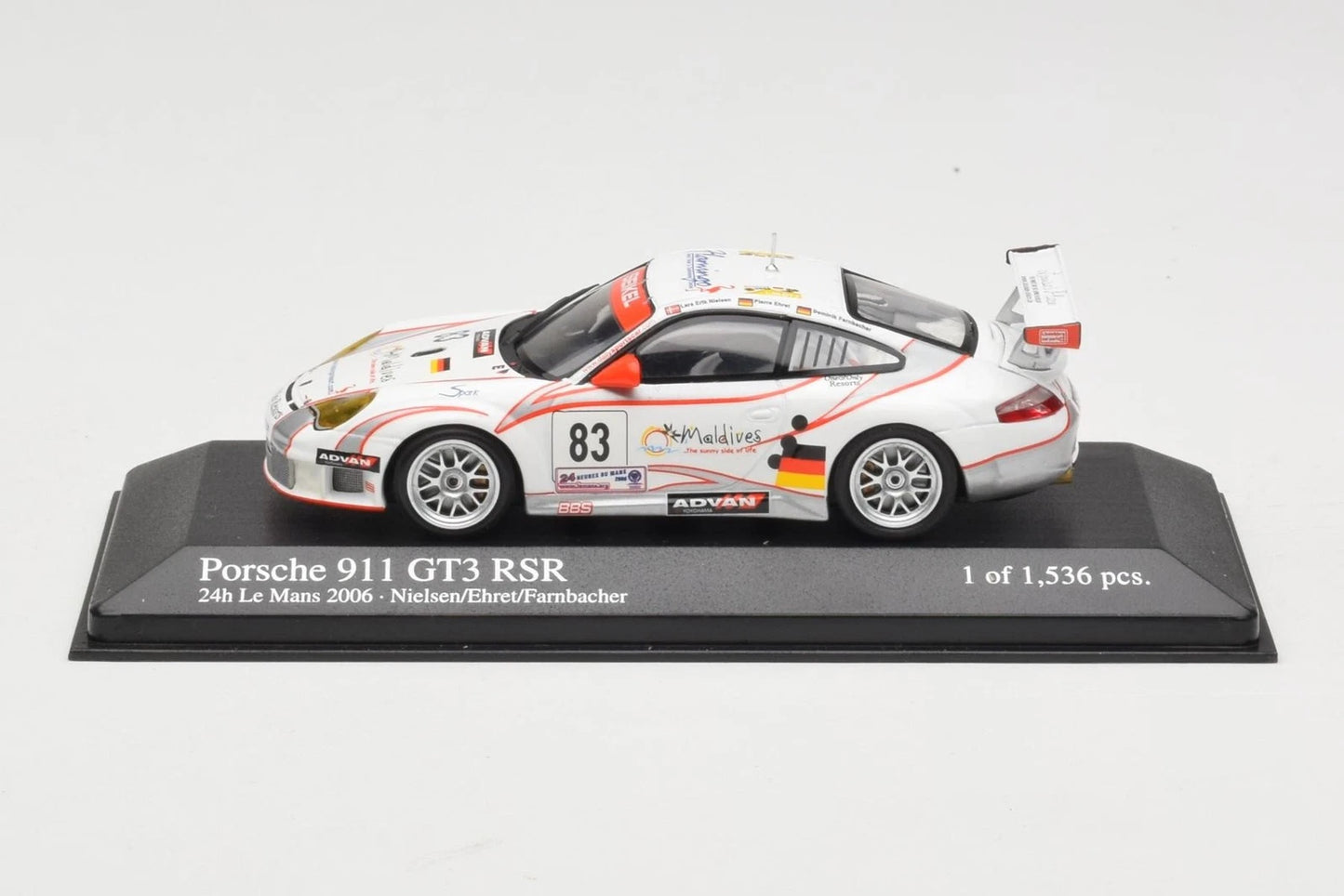 Minichamps 1:43 Porsche 911 GT3 RSR #83 Le Mans 2006 Nielsen 400066483