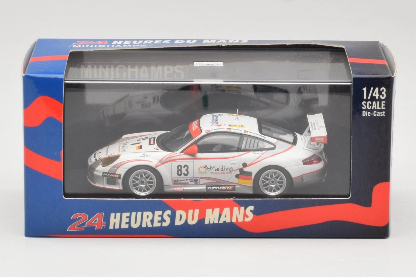 Minichamps 1:43 Porsche 911 GT3 RSR #83 Le Mans 2006 Nielsen 400066483