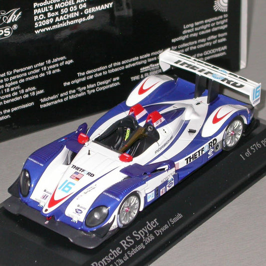 Minichamps 1:43 Porsche RS Spyder #16 Dyson Racing 4TH Place 12H Sebring 2008 400086816