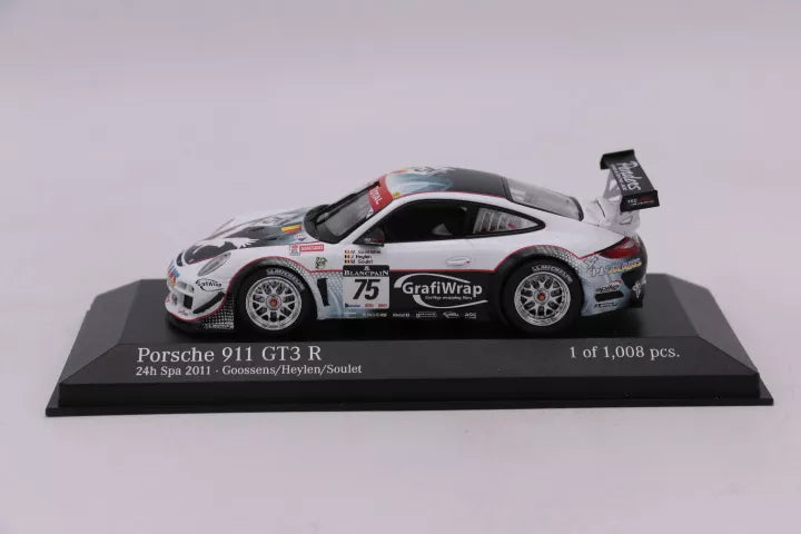 Minichamps 1:43 Porsche 911 GT3 R Prospeed Competition #75 24H SPA 2011 400118975