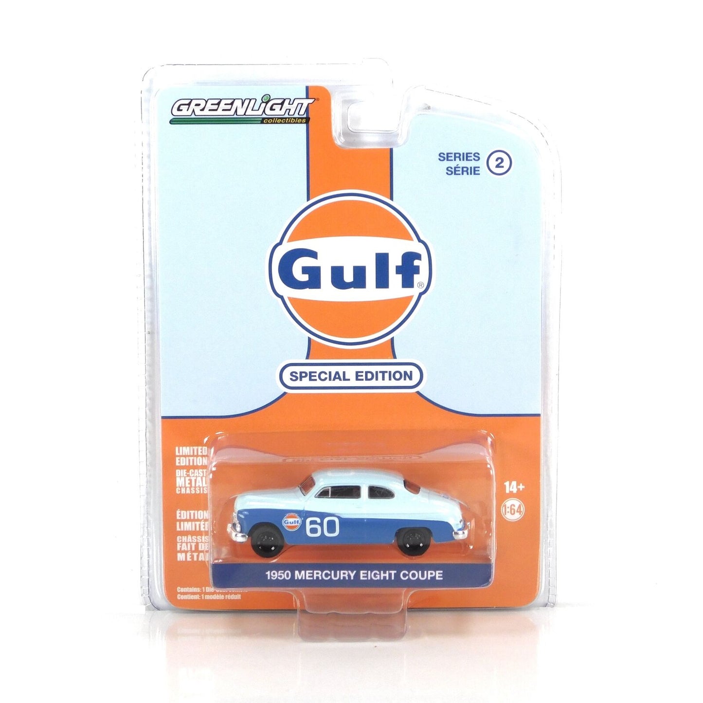 GreenLight 1:64 Gulf Oil Special Edition Series 2 - 1950 Mercury Eight Coupe #60 41145-B