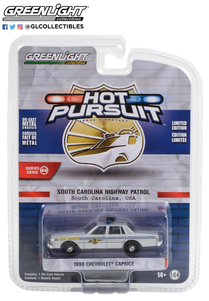 GreenLight 1:64 Hot Pursuit Series 44 - 1990 Chevrolet Caprice - South Carolina Highway Patrol 43020-B