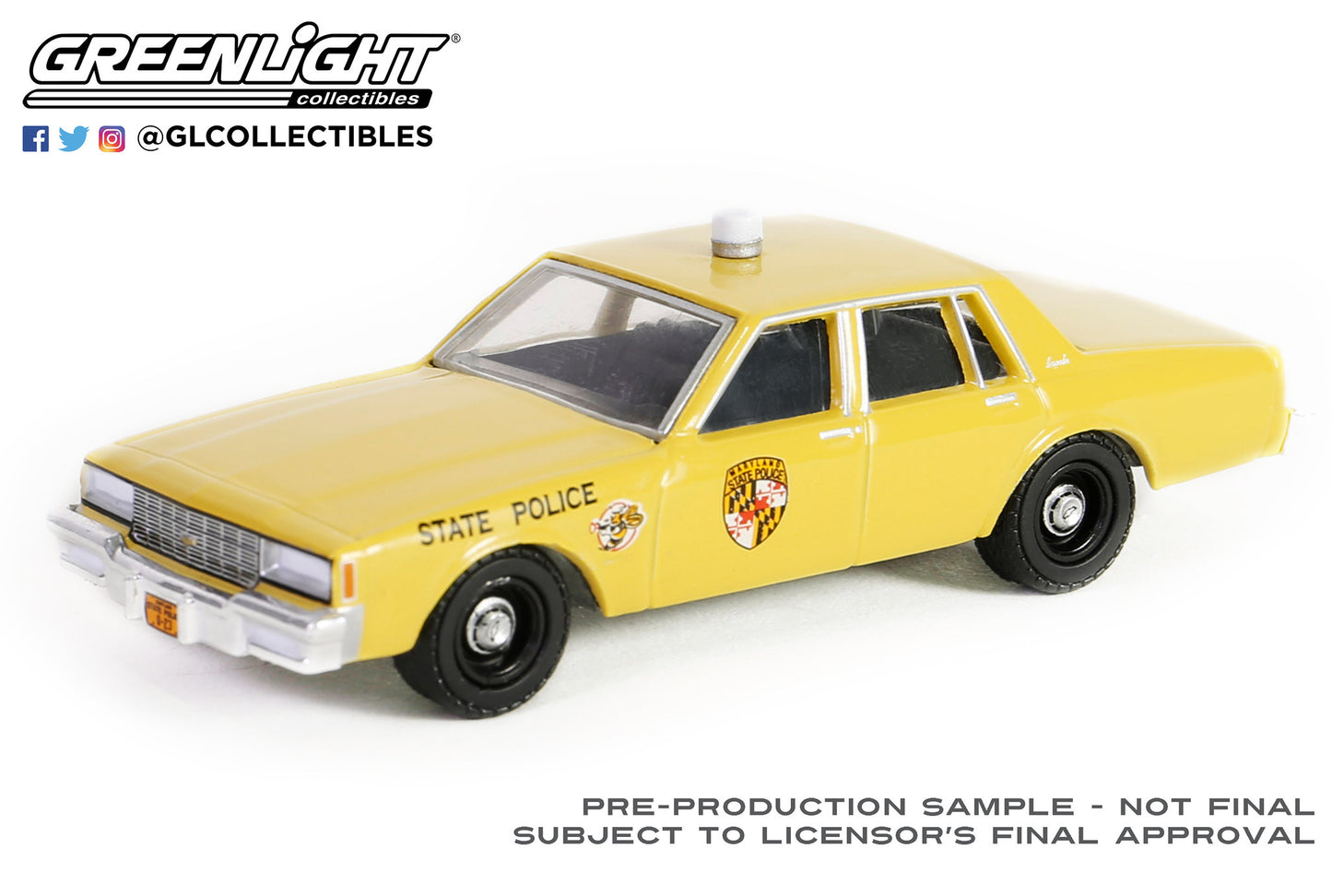 GreenLight 1:64 Hot Pursuit Series 45 - 1983 Chevrolet Impala - Maryland State 43030-A
