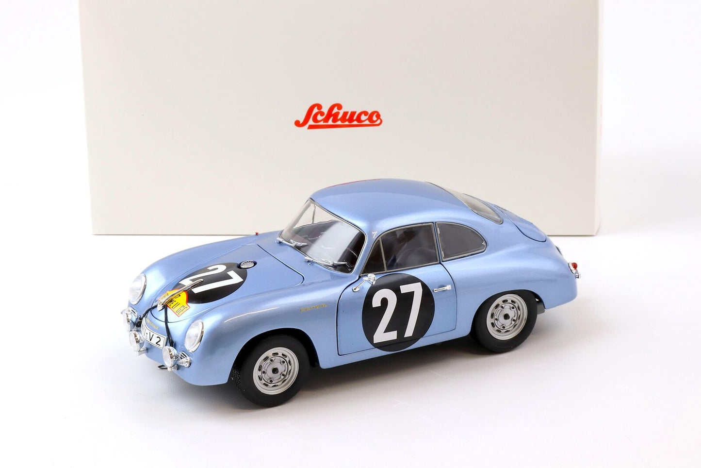 Schuco 1:18 Porsche 356 A Carrera Coupe #27 Robert Buchet/Paul Ernst Strahle Winner Rallye Liege - Rome - Liege 1959 450031900