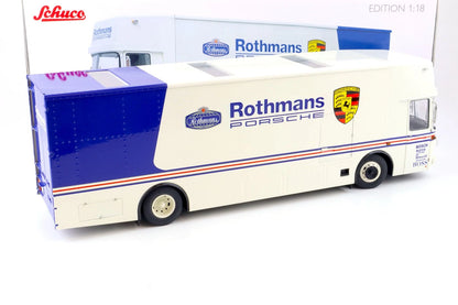 Schuco 1:18 Mercedes-Benz O317 transport Team LKW Porsche Rothmans 1984 450032800