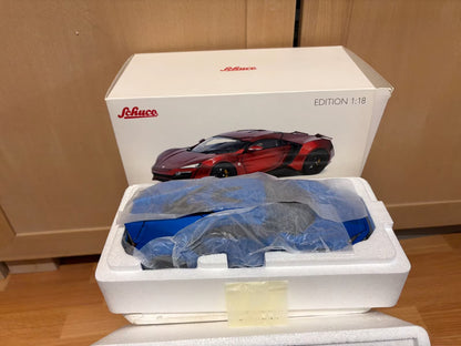 Schuco 1:18 W Motor Fenyr Supersport after Lykan blue 450042600