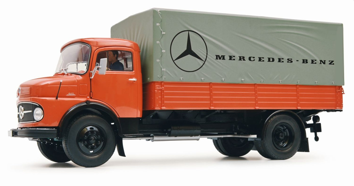 Schuco 1:18 Mercedes-Benz L911 Pritsche/Plane 450044700