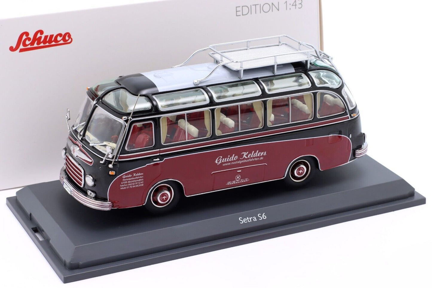 Schuco 1:43 Setra S6 Bus Guido Kelders 450284300
