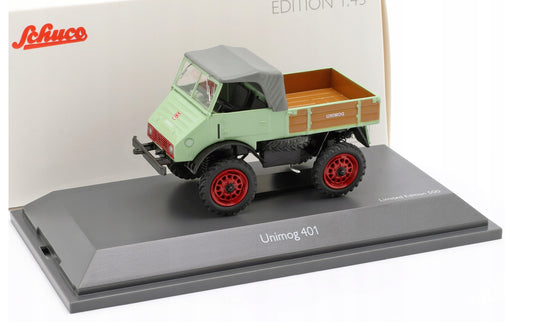 Schuco 1:43 Mercedes-Benz Unimog U 401 light green 450313200