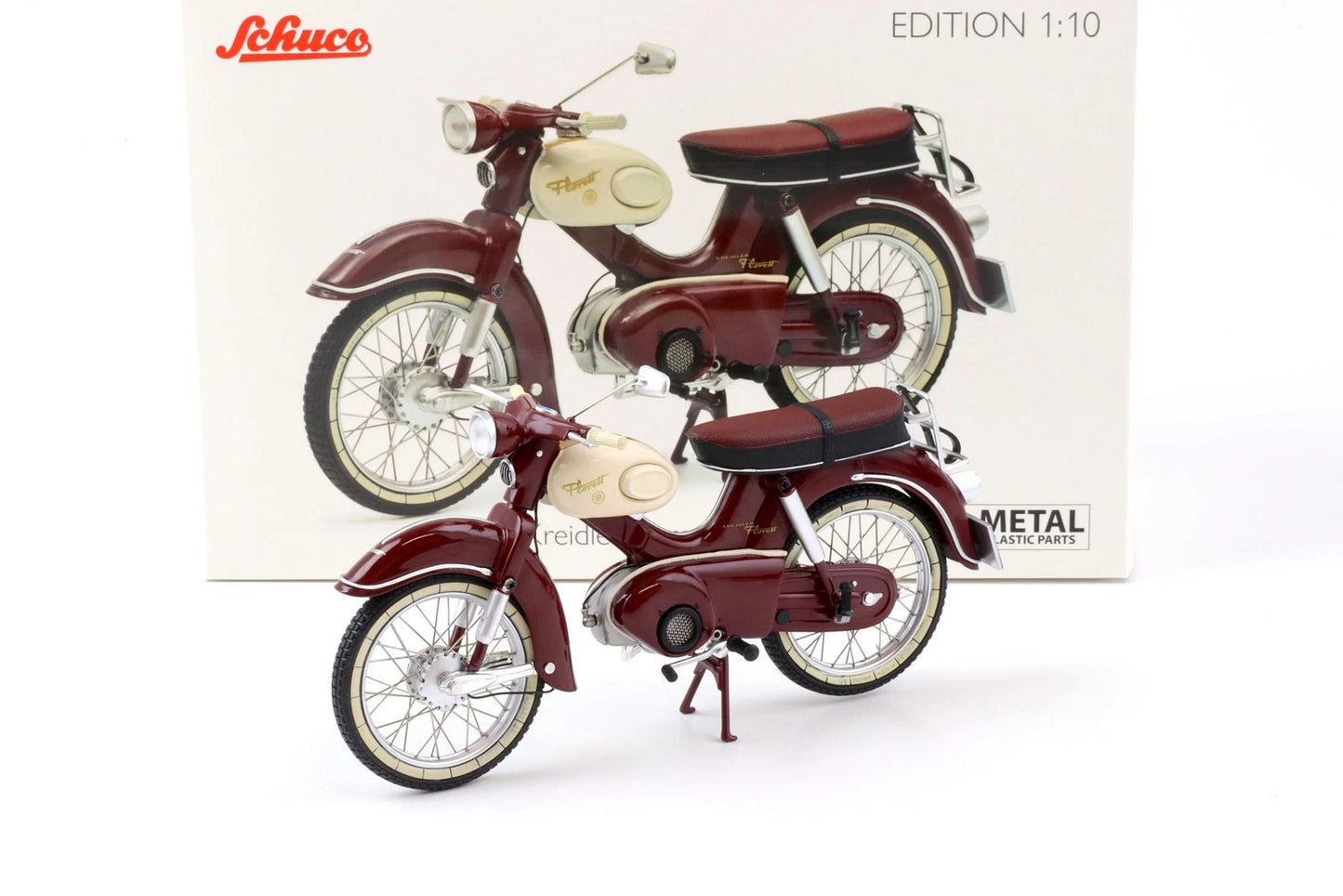 Schuco 1:10 Kreidler Florett Dark Red Motorcycle 450654900