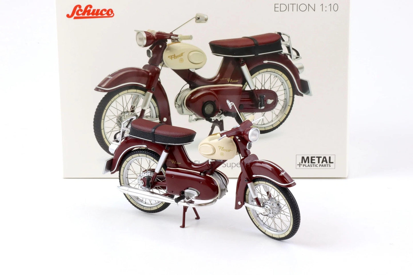 Schuco 1:10 Kreidler Florett Dark Red Motorcycle 450654900