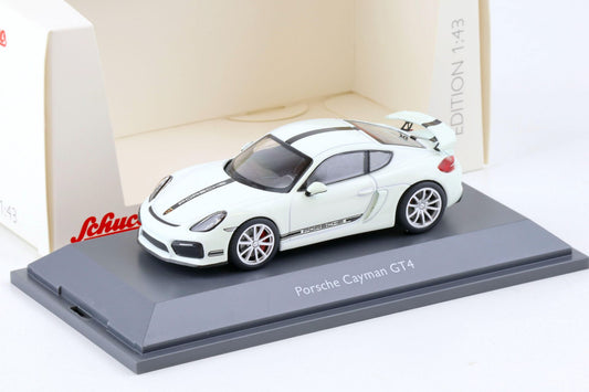Schuco 1:43 Porsche Cayman GT4 White 450758800