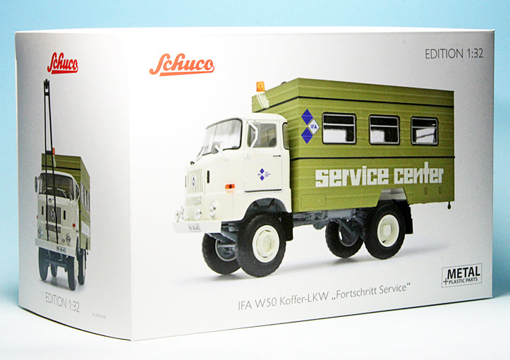 Schuco 1:32 IFA W50 Van Truck (1965-1990) IFA Fortschritt Service Center 450786100