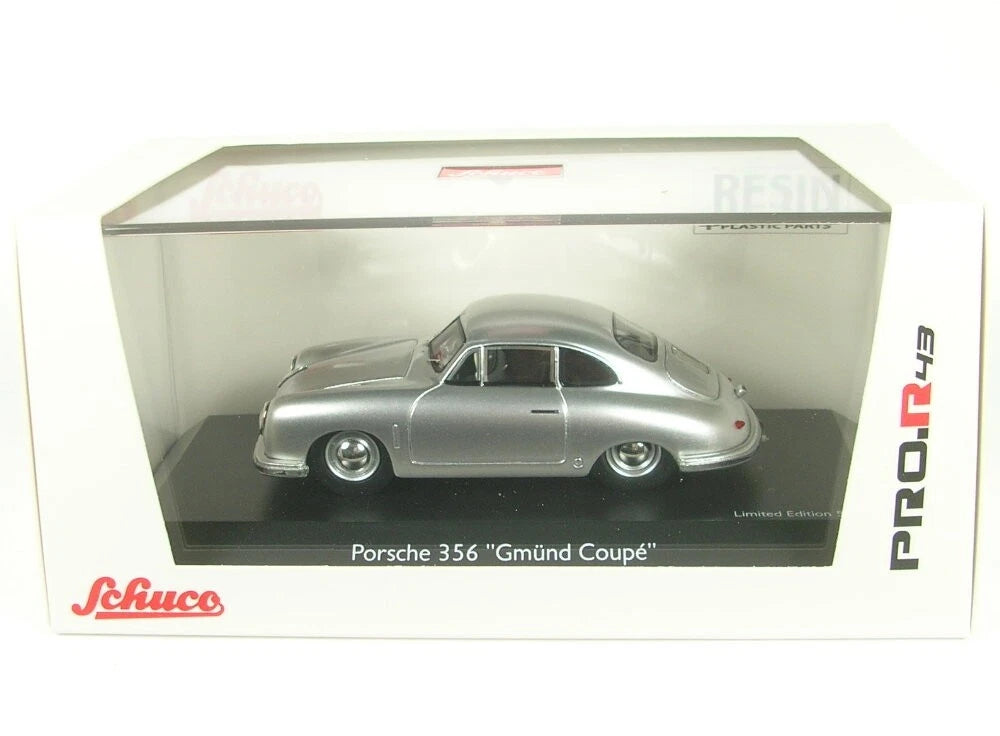 Schuco 1:43 Porsche 356 Gmund Coupe silver 450879800