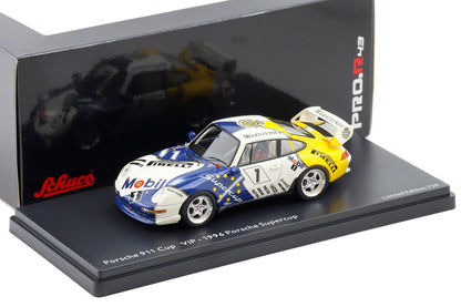 Schuco 1:43 Porsche 911 (993) Cup VIP #1 Porsche Supercup 1996 450888200