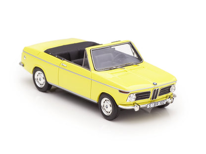 Schuco 1:43 BMW 2002 Cabrio 2/2 Baur yellow 450908500