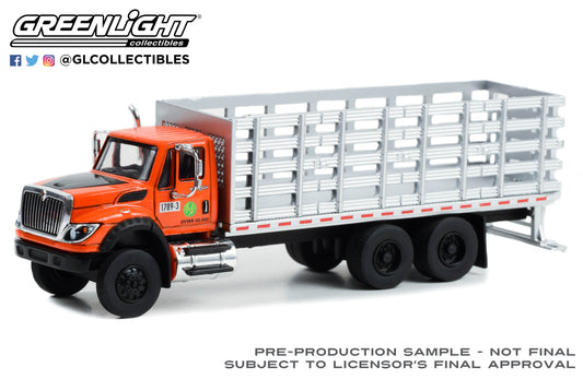 GreenLight 1:64 S.D. Trucks Series 18 - 2017 International WorkStar Platform Stake Truck - New Jersey Turnpike Authority - Garden State Parkway Authority 45180-A