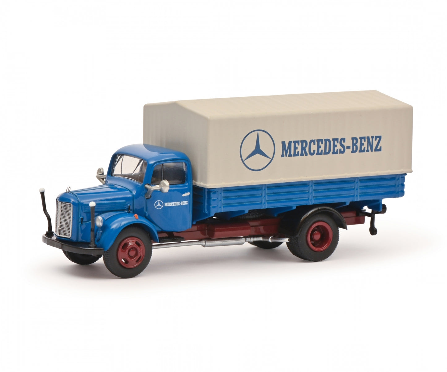 Schuco 1:87 Mercedes-Benz L3500 flatbed truck with tarpaulin 452667900