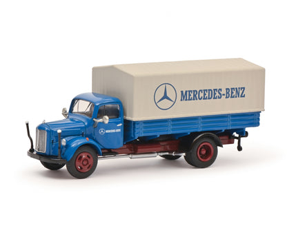 Schuco 1:87 Mercedes-Benz L3500 flatbed truck with tarpaulin 452667900