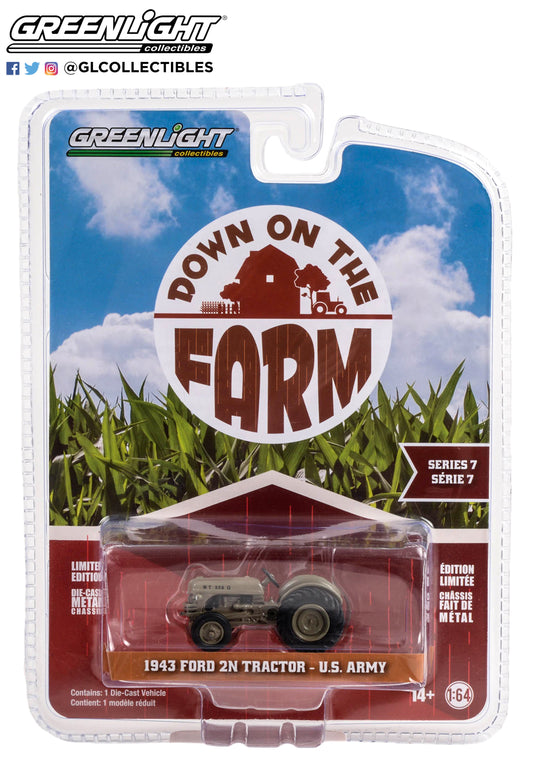 GreenLight 1:64 Down on the Farm Series 7 - 1943 Ford 2N Tractor - U.S. Army 48070-A