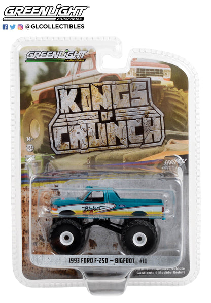 GreenLight 1:64 Kings of Crunch Series 12 - Bigfoot #11 - 1993 Ford F-250 Monster Truck 49120-C