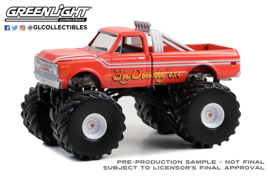 GreenLight 1:64 Kings of Crunch Series 13 - Big Daddy - 1969 Chevrolet K20 Monster Truck 49130-A
