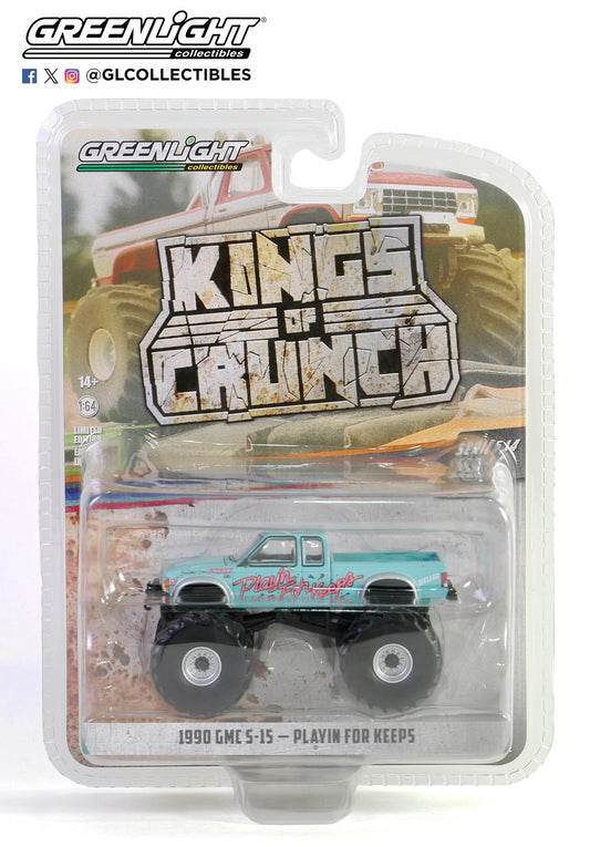 GreenLight 1:64 Kings of Crunch Series 14 - Playin for Keeps - 1990 GMC S-15 49140-E