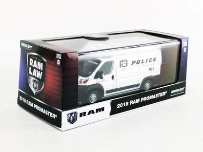 GreenLight 1:43 2018 Dodge Ram ProMaster 2500 Cargo High Roof - Ram Law Enforcement Police Transport Vehicle 86168