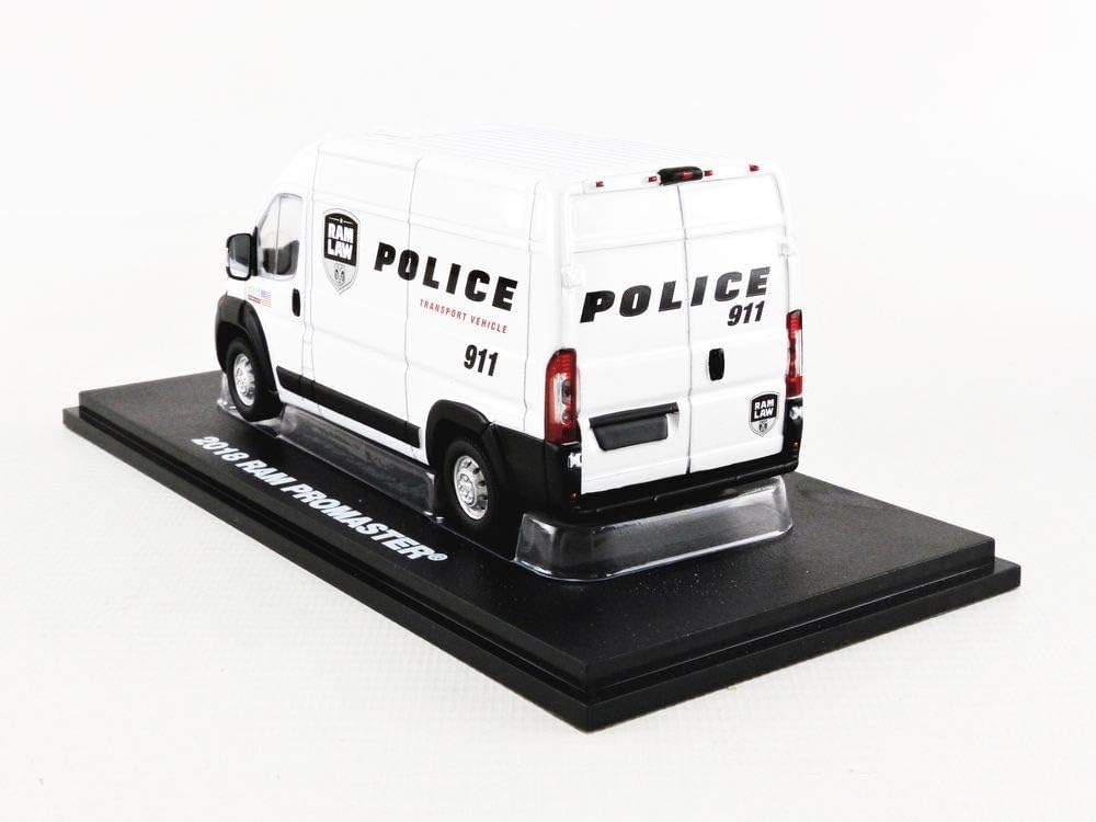 GreenLight 1:43 2018 Dodge Ram ProMaster 2500 Cargo High Roof - Ram Law Enforcement Police Transport Vehicle 86168