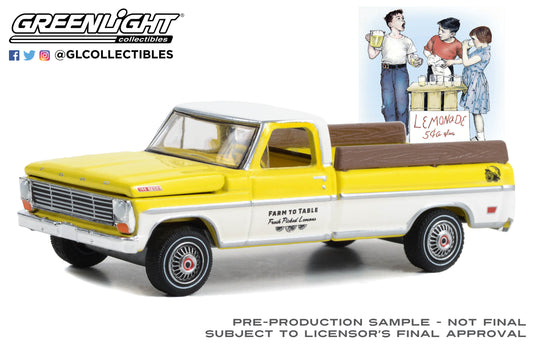 GreenLight 1:64 Norman Rockwell Series 5 - 1967 Ford F-100 - Farm to Table Fresh Picked Lemons 54080-C