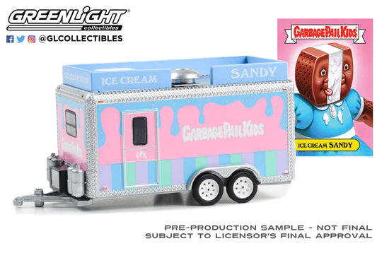 GreenLight 1:64 Garbage Pail Kids Series 5 - Ice Cream Sandy - Retail Ice Cream Trailer 54090-D