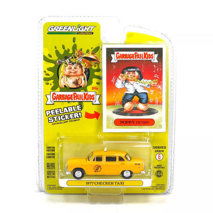 GreenLight 1:64 Garbage Pail Kids Series 6 - Poppy Fiction - 1977 Checker Taxicab 54100-A